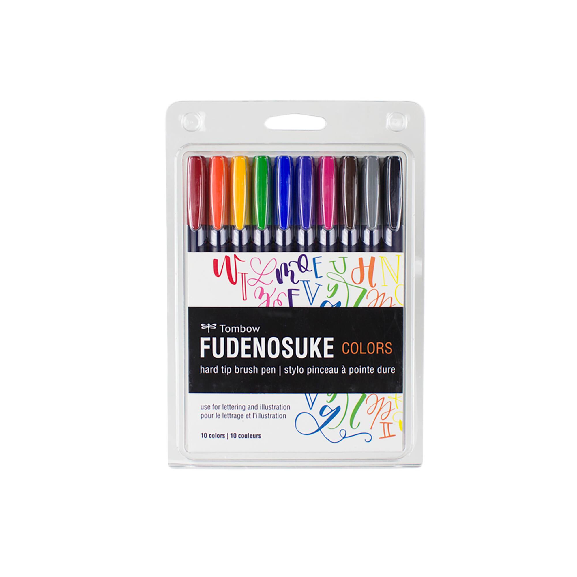 Tombow Fudenosuke Colors Hard Tip Brush Pens